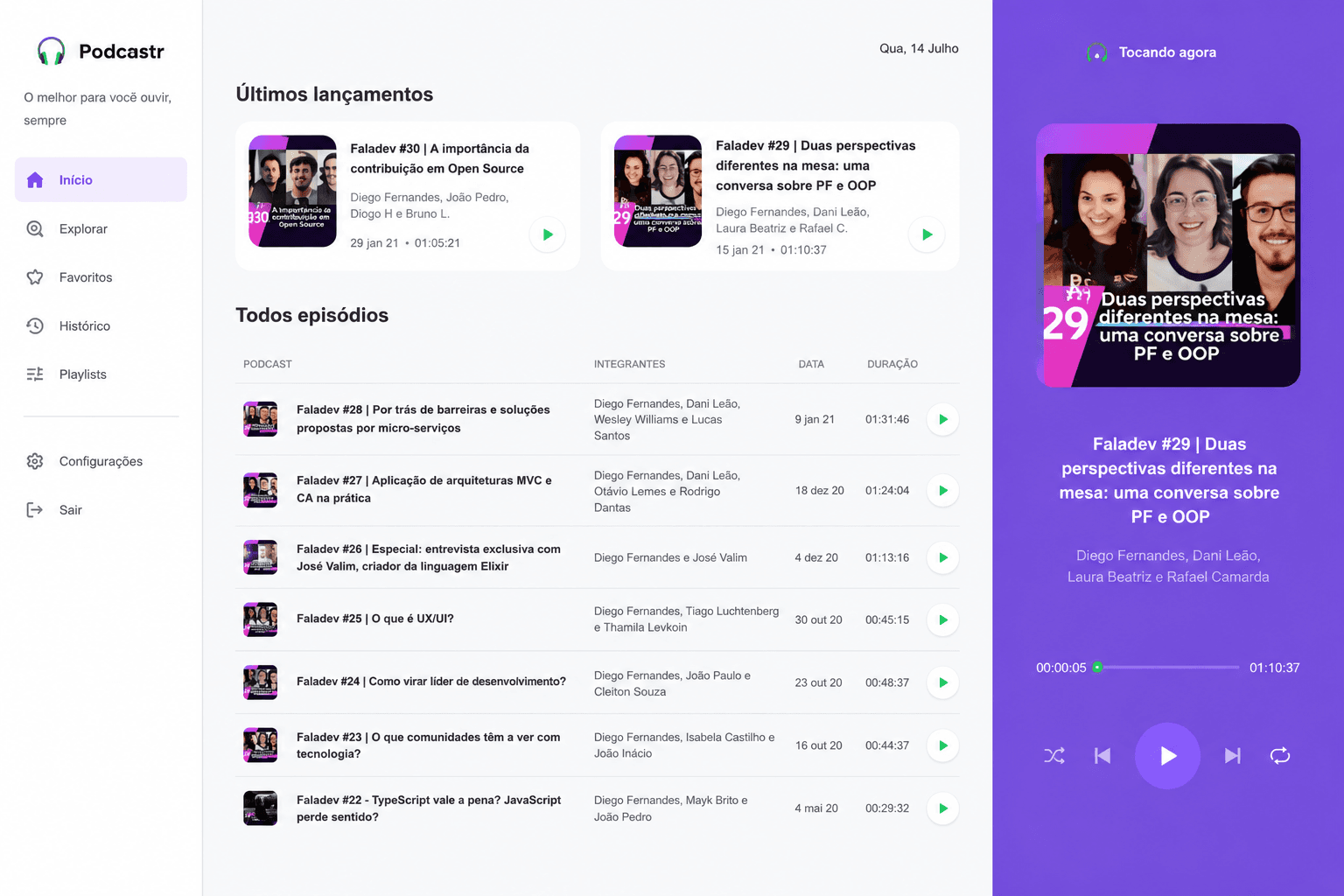 PodcastNext preview