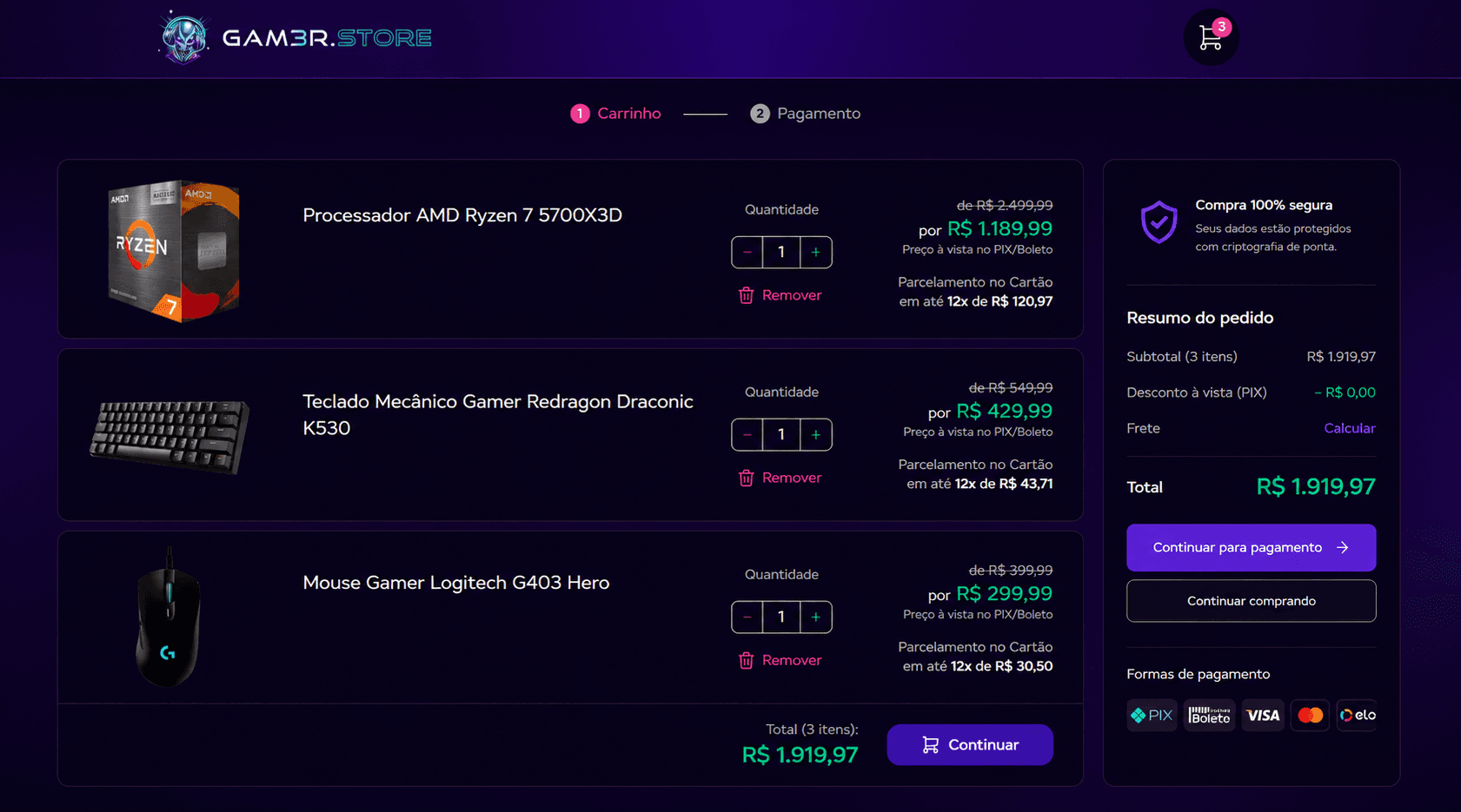 GamerStore preview